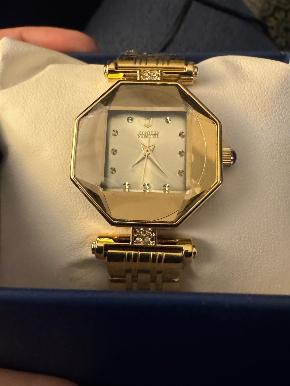 NEW IN BOX Montres Prestige x Invicta MPW-0026 Women’s Gold square Watch 28mm